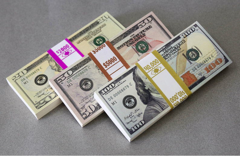 how to make fake money props